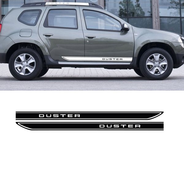 2Pcs Car Side Door Stripe Sticker Auto Sport Styling Decal Vinyl Film  Automobile Car Tuning Accessories For Dacia Renault Duster