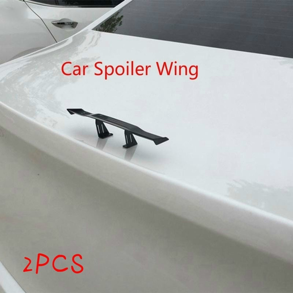 2PCS Car Rear Spoiler Mini Spoiler Wing Small Model GT Carbon