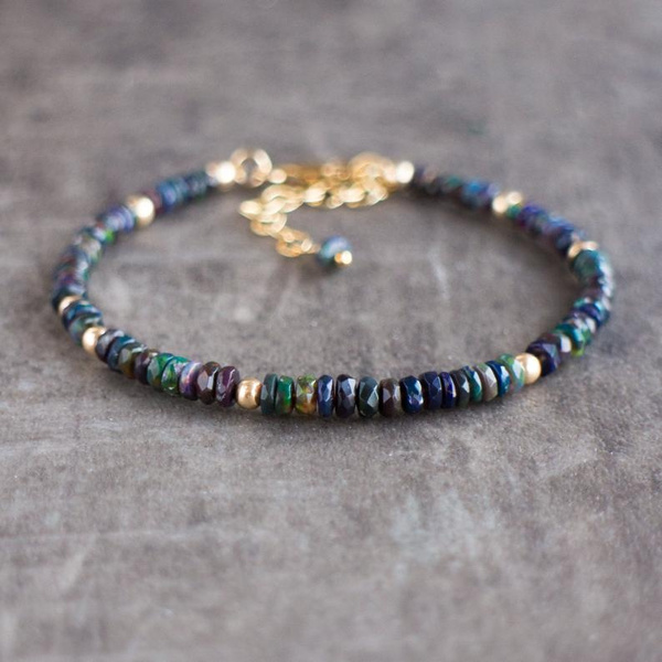 Black Opal - Opal Rainbow Bracelets | Australian Opal Direct
