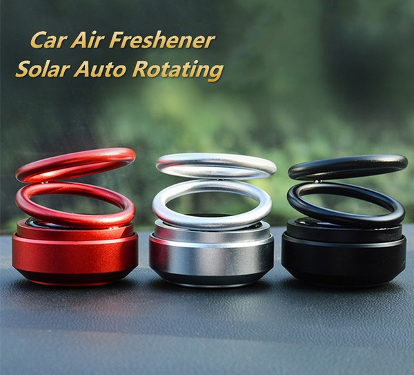 Solar Powered Rotating Solar Crystal Car Air Freshener