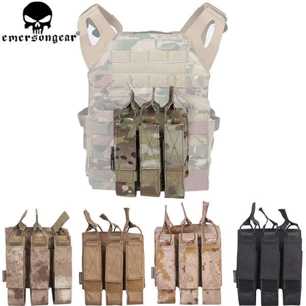 TMC Tactical Triple Magazine Pouch Kriss Vector MOLLE Mag Carrier SMG ...