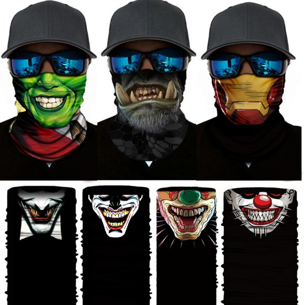 Finnacle - Masque de moto - Cache-cou - Tigre - Joker - Masque de