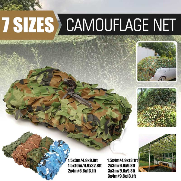 Ourdoor Hunting Camping Military Camouflage Net Woodland Camo Netting Cover New 