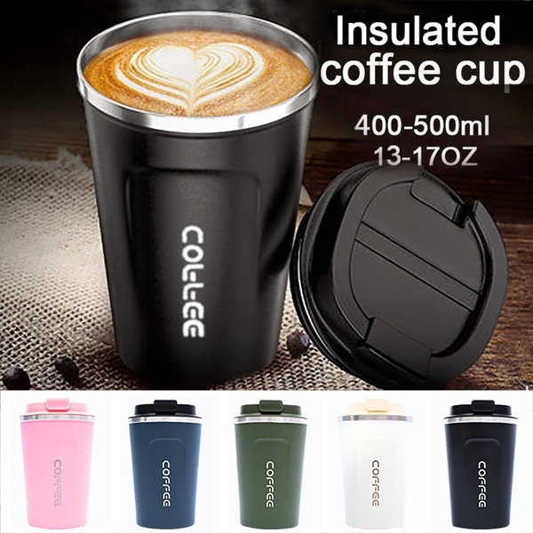 400/500ML Coffee Thermos For Women Travel Cup Vacuum Stainless