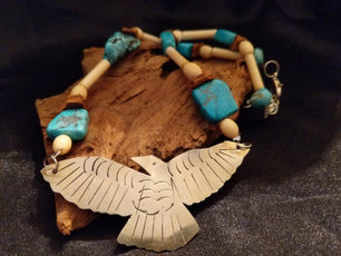 Sterling, Eagles, Turquoise, sterling silver