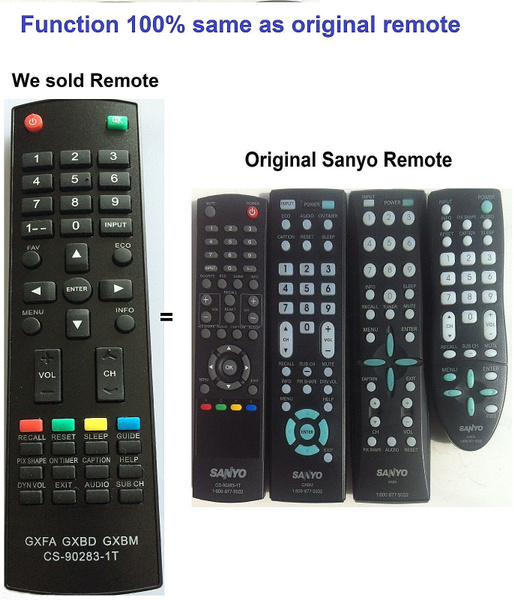 New Replaced TV Controller Remote Control sub Sanyo GXFA GXBD GXBM