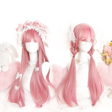 wig, pink, lolitawighair, Cosplay