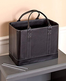 Chic, organizer, black, file