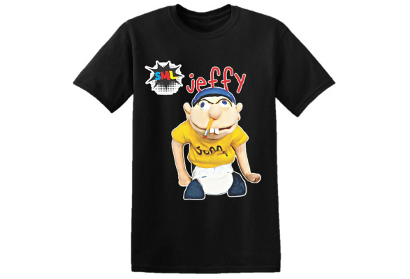Jeffy Puppet Men Gift Youtuber Teddy Bear Funny TopAdult T-Shirt #DE 
