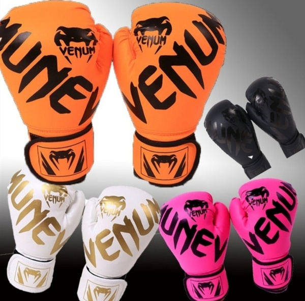 MMA Sparring Grappling Boxing Fight Punch Leather Mitts Gloves 
