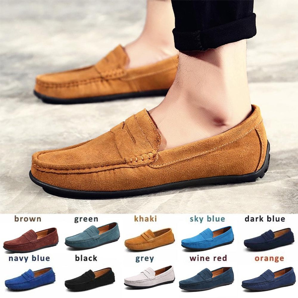 Og så videre farmaceut skruenøgle 2019 New Fashion Mens Shoes Casual Fashion Peas Shoes Suede Leather Men  Loafers Moccasins Slip on Men's Flats Male Driving Shoes | Wish