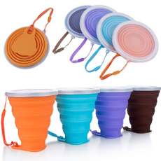 Coffee, siliconefoldingcup, portable, Sports & Outdoors
