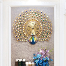 peacock, DIAMOND, Jewelry, Clock