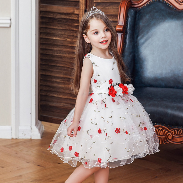2T-10Years Kids Girl Dress Toddler Baby 