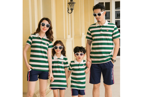 Family Polo Tshirt Summer Fashion Cotton T Shirt Family Matching Outfits Couple T Shirt Wish