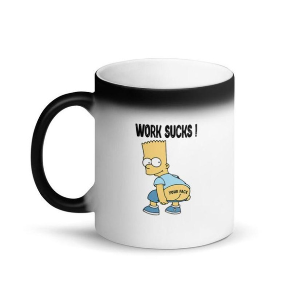 Simpsons Mug Cup Coffee Tea Gift Funny 330ml Simpsonised Suits Tv Serie 