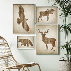 rusticwallart, moose, art, Home Decor