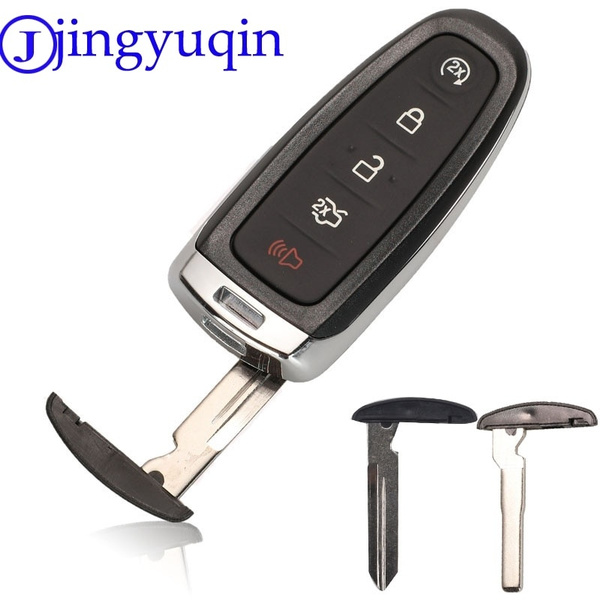 4-Button Remote Key Shell Case For Ford Edge, Flex, Escape, Explorer, Taurus – Uncut Blank