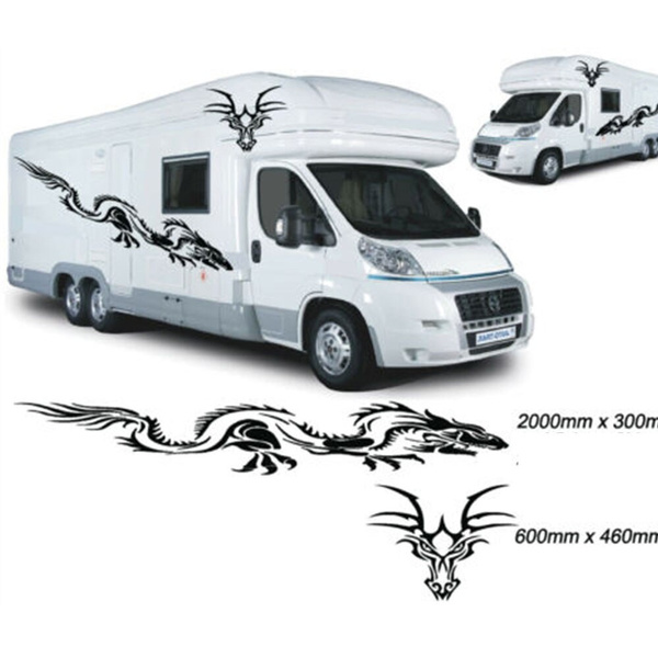 Motorhome Vinyl Stickers Camper Van Horsebox Caravan RV Decals 10m/10cm