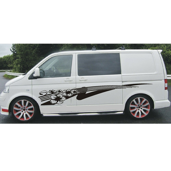 Large SWOOSH Car Van Window Bumper Custom Sticker Decal Transporter Camper Van 