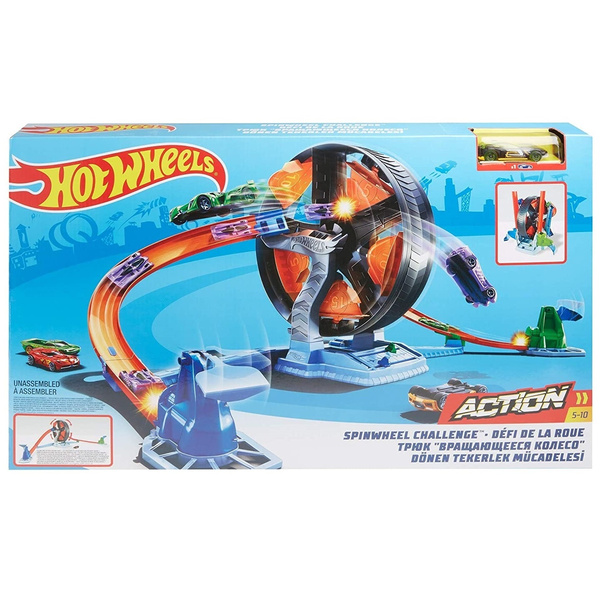 Hot Wheels Action Pista Competi ao Giratoria da Mattel Gjm77 Wish