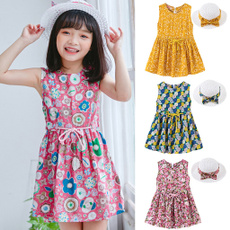 kidsdre, short sleeve dress, Floral, kidssummercasualdres
