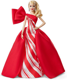 wearing, gowns, doll, Barbie