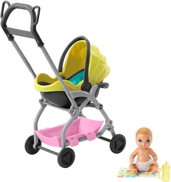Buy Barbie Skipper Babysitter Doll Stroller Set for Kids 3Y+ Online at Best  Prices in India - JioMart.