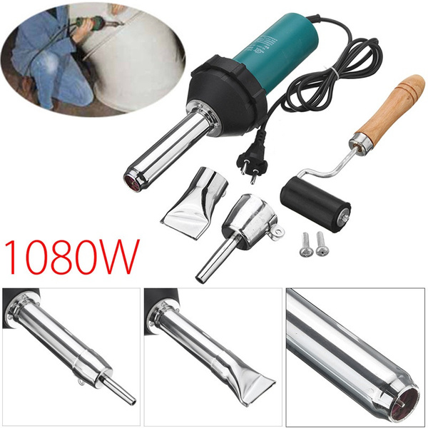 1080W 220V 50Hz Pistola de Soldadura de Plástico Aire Caliente con Boquilla de Punta de Lápiz & Punta Plana 1080W 220V 50Hz Pistola de Soldadura de Plástico Aire Caliente con Boquilla de Punta de Lápiz & Punta Plana