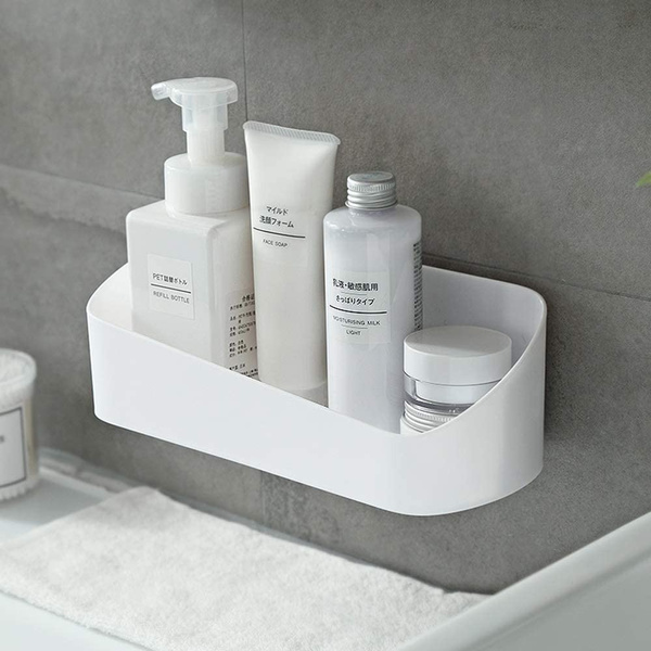 No Drilling Shower Removable Caddy BXIO Wall Mounted Adhesive Bathroom Shelf 