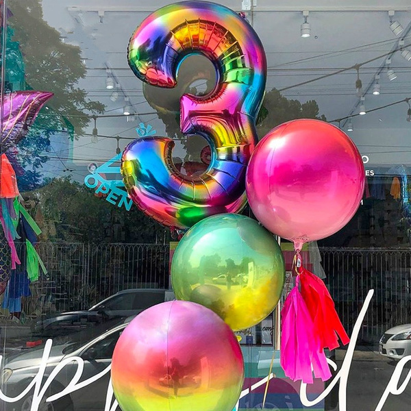 150 Rainbow Balloons Latex Balloons for Party,Round Balloons for Rainbow Party Decorations Happy Birthday Party Decorations Party Balloons 12 Inches 
