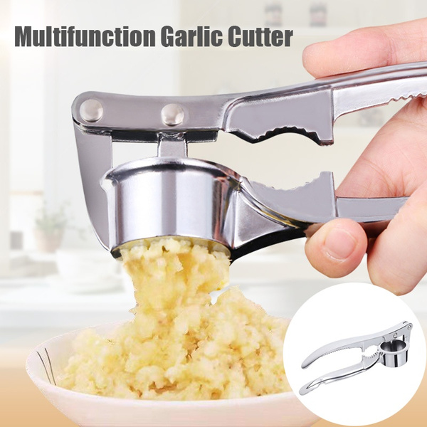 Garlic Press Crusher Ginger Squeezer Vegetables Masher Stainless