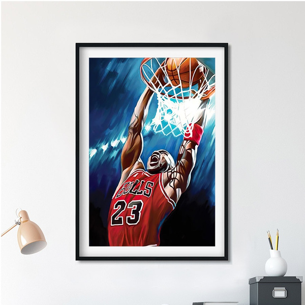 Michael jordan shop canvas painting