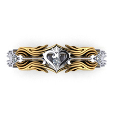Sterling, Heart, Engagement, wedding ring