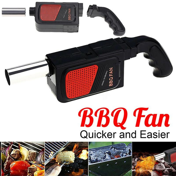 Electric Cooking BBQ Fan Air Blower For Barbecue Fire Bellows Camping