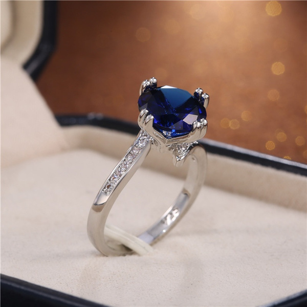 Ocean” Blue Sapphire Ring in Bi-Colour Gold – Lihiniya Gems
