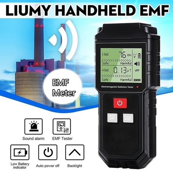 Digital EMF Tester Electromagnetic Field Radiation Detector EMF Meter Dosimeter 