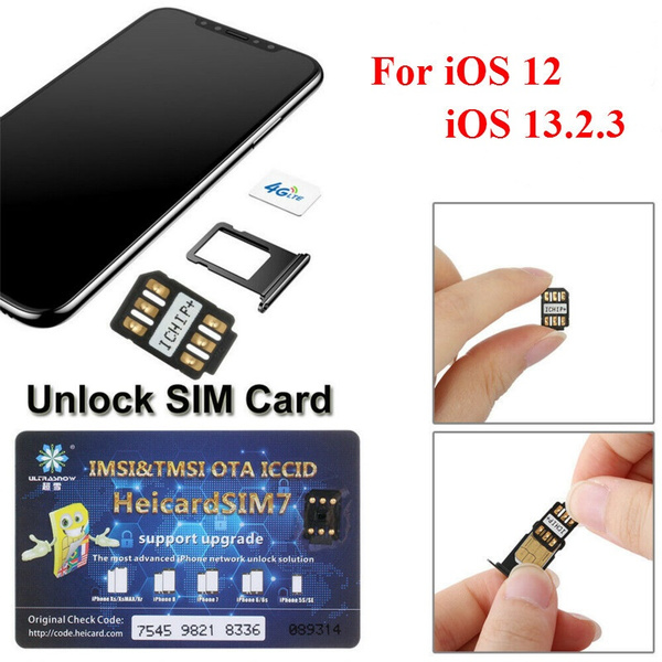 Heicard Unlock Turbo Sim Card For Iphone 11 X Xr Xs Max 8 7 6 Plus Se 5 4g Iccid Ios 12 Ios 13 2 3 Wish