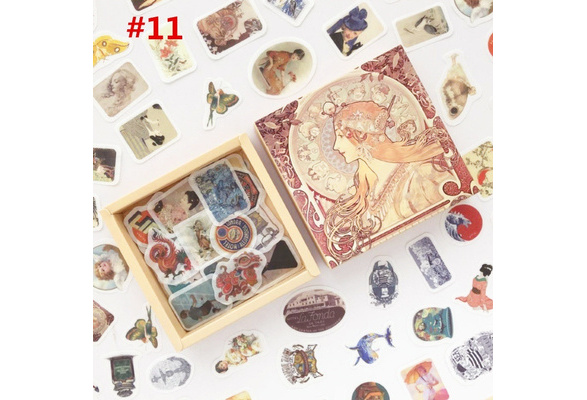 Set di 1000 Pezzi Adesivi Washi e Forniture per Diario di Carta Vintage di Scrapbook Inclusi 200 Adesivi Washi e 800 Fogli per Diario Adesivi Decorativi e Carta per Scrivere e Disegnare