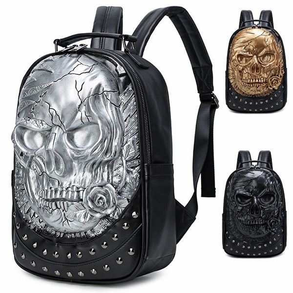 3d best sale skull bag