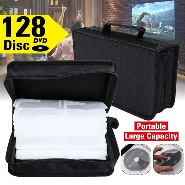 Durable CD DVD VCD Collect Album Case 128 Disc Wallet Organizer Storage ...