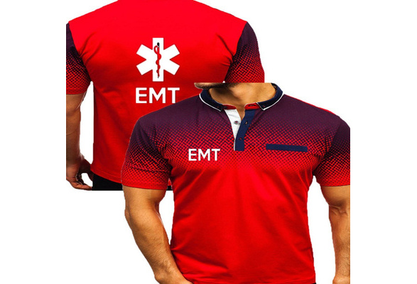Emergency  Medical  Services EMS Logo  Paramedic Polo T shirts 