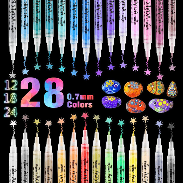 24 Colors Acrylic Pen 0.7mm