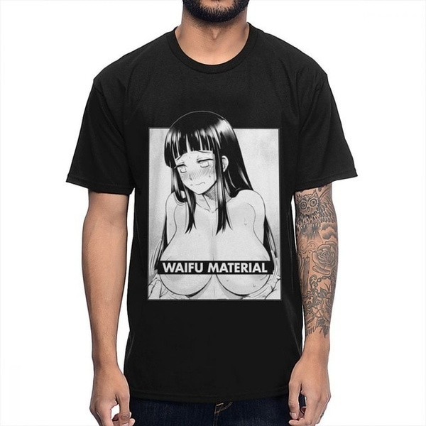 Ahegao Hinata Waifu Material T-Shirt 