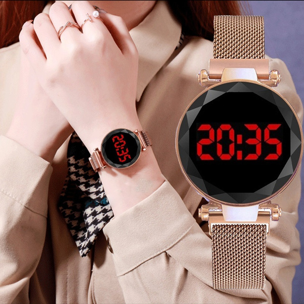 Branded digital outlet watches for women