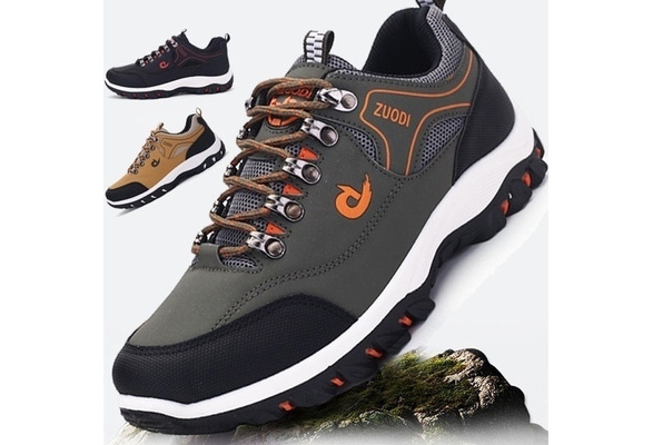 Men Hiking Shoes Waterproof Non-slip Sport Shoes Casual Running Camping  Shoes Outdoor Sneakers for Men Size 39-47 (3 Colors)