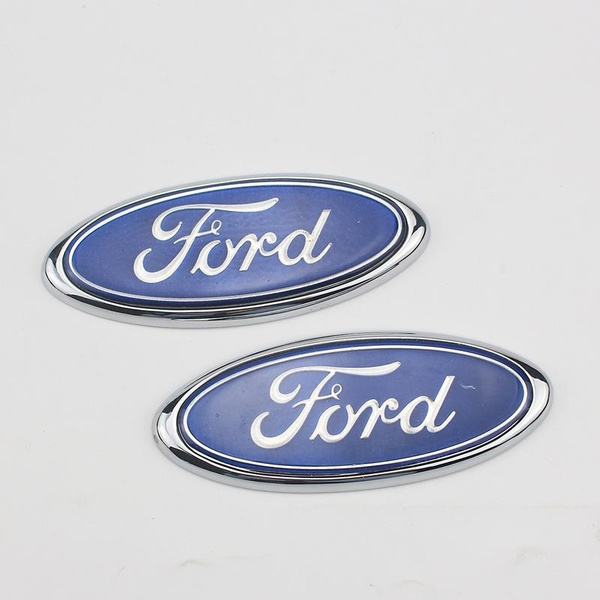 Coperchio Bonnet/Baule Posteriore Portellone Tronco ABS Lettere Sticker LNLJ Oval Badge Emblem Compatibile con Ford Mondeo Old Fox Fiesta