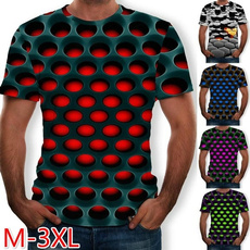 Shorts, Shirt, Colorful, 3dprintedtshirt