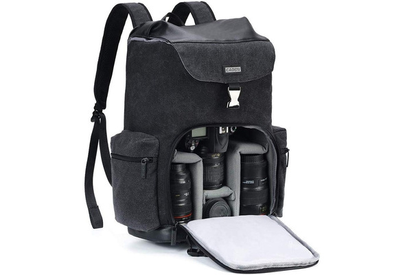 Camera Backpack Bag with Laptop Compartment 15.6 for DSLR/SLR Mirrorless  Camera Waterproof, Compatible for Sony Canon Nikon Camera and Lens Tripod