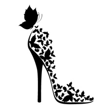 butterfly, Car Sticker, fashion women, Womens Shoes